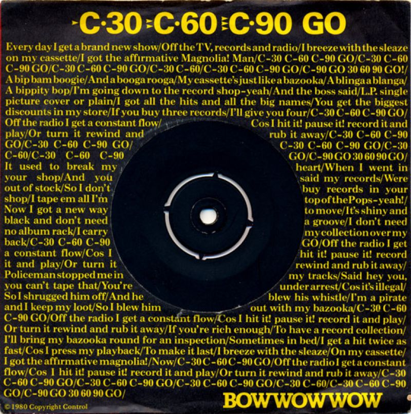 Bow Wow Wow - C30, C60, C90, Go - hitparade.ch