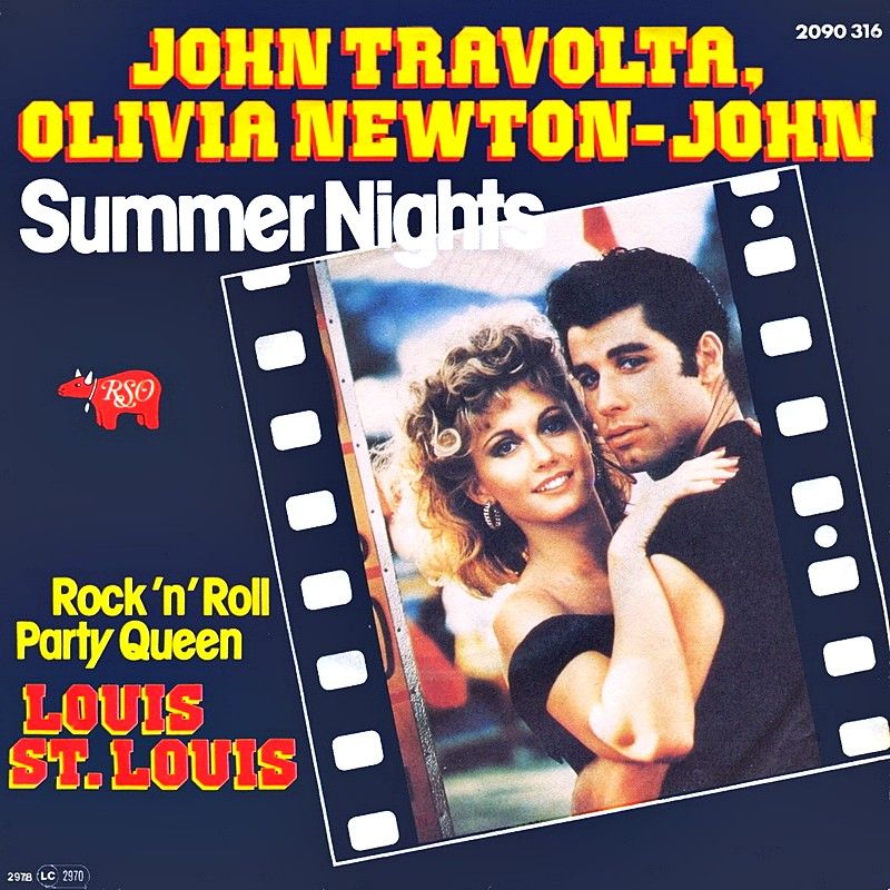 John Travolta And Olivia Newton John Summer Nights Hitparadech 1885