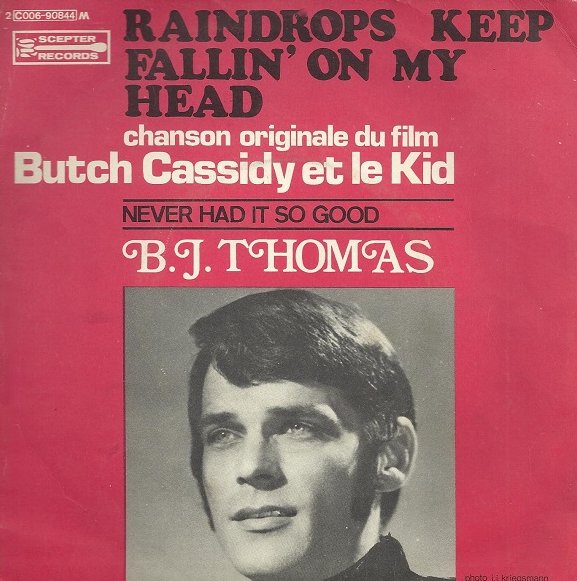 B J Thomas Raindrops Keep Fallin On My Head Dutchcharts Nl