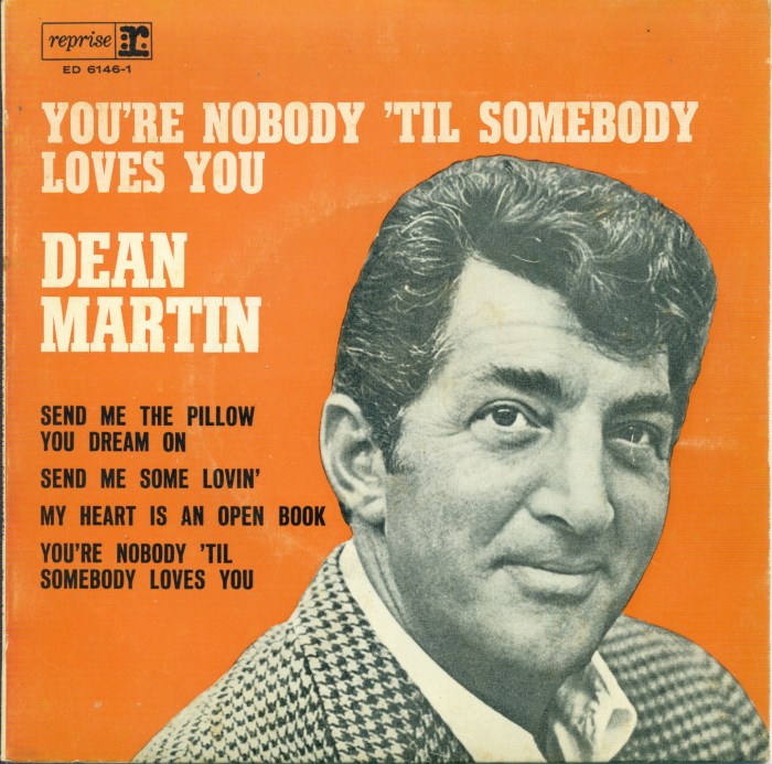 Dean Martin You Re Nobody Till Somebody Loves You Hitparade Ch