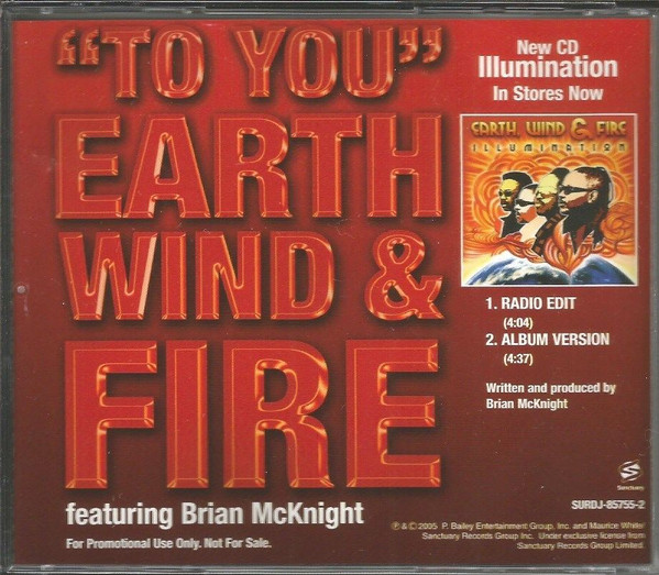 Earth Wind Fire Feat Brian Mcknight To You Hitparade Ch