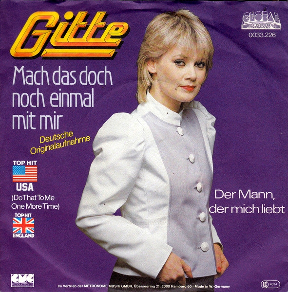 Gitte Mach Das Doch Noch Einmal Mit Mir Hitparade Ch