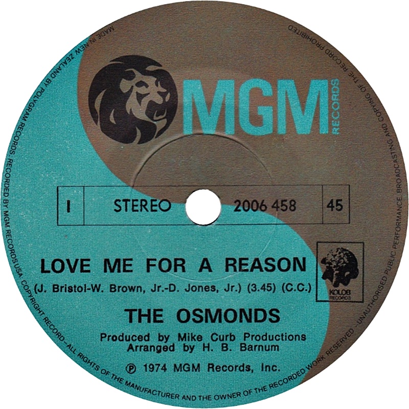 The Osmonds Love Me For A Reason Hitparade Ch